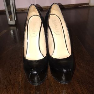Tribute black caviar ysl pump